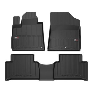Kia Sorento Floor Mat - Omac - Proline Premium TPE 3 Pcs - Black - 2021-2025